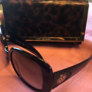 Authentic Tory Burch dark blue sunglasses